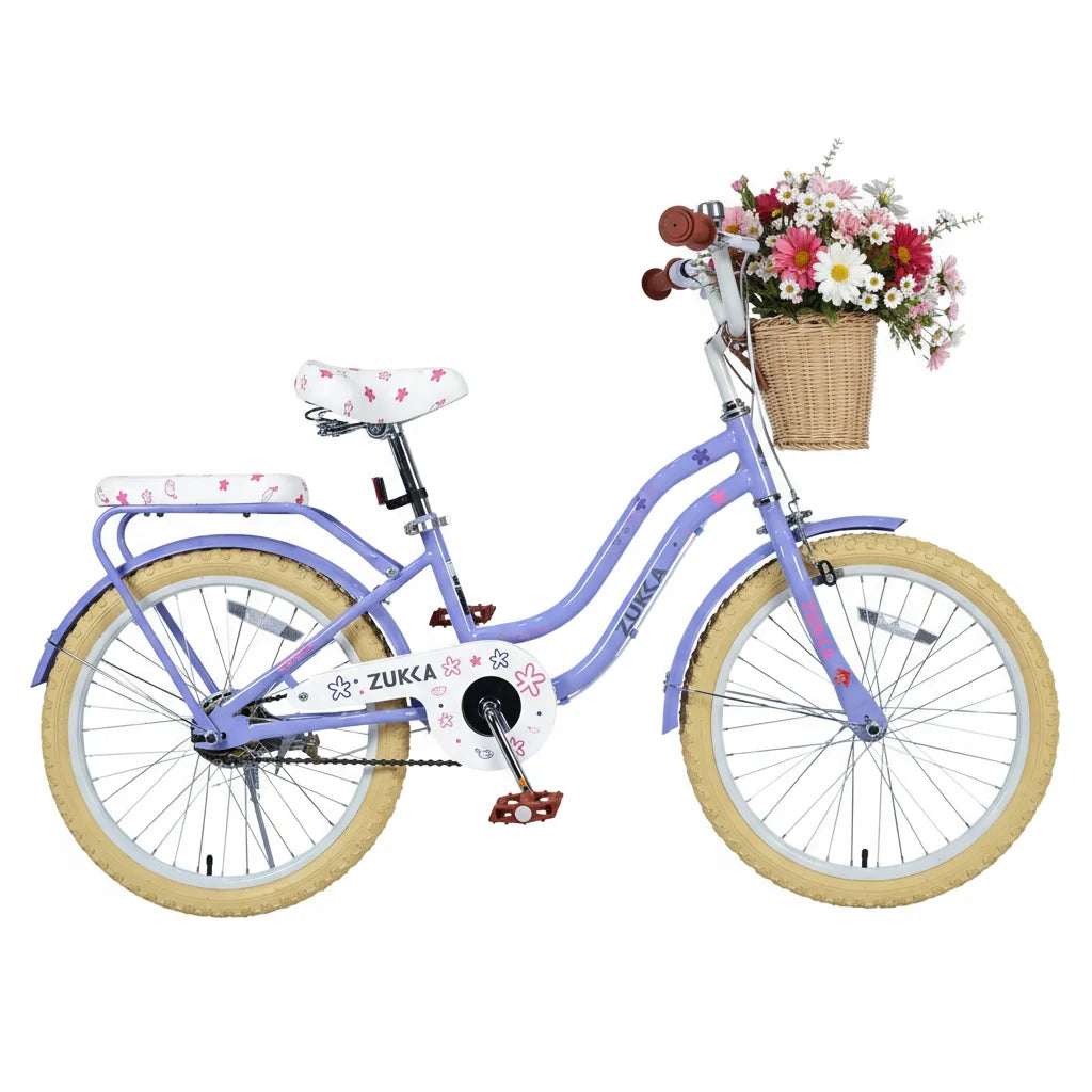 20 inch Girls Bike for 7-10 Years Old Kids, SHINPT Kids Bicycle with Basket & Lightweight, Comfortable City Bikes with Rear Rack and Basket, Green