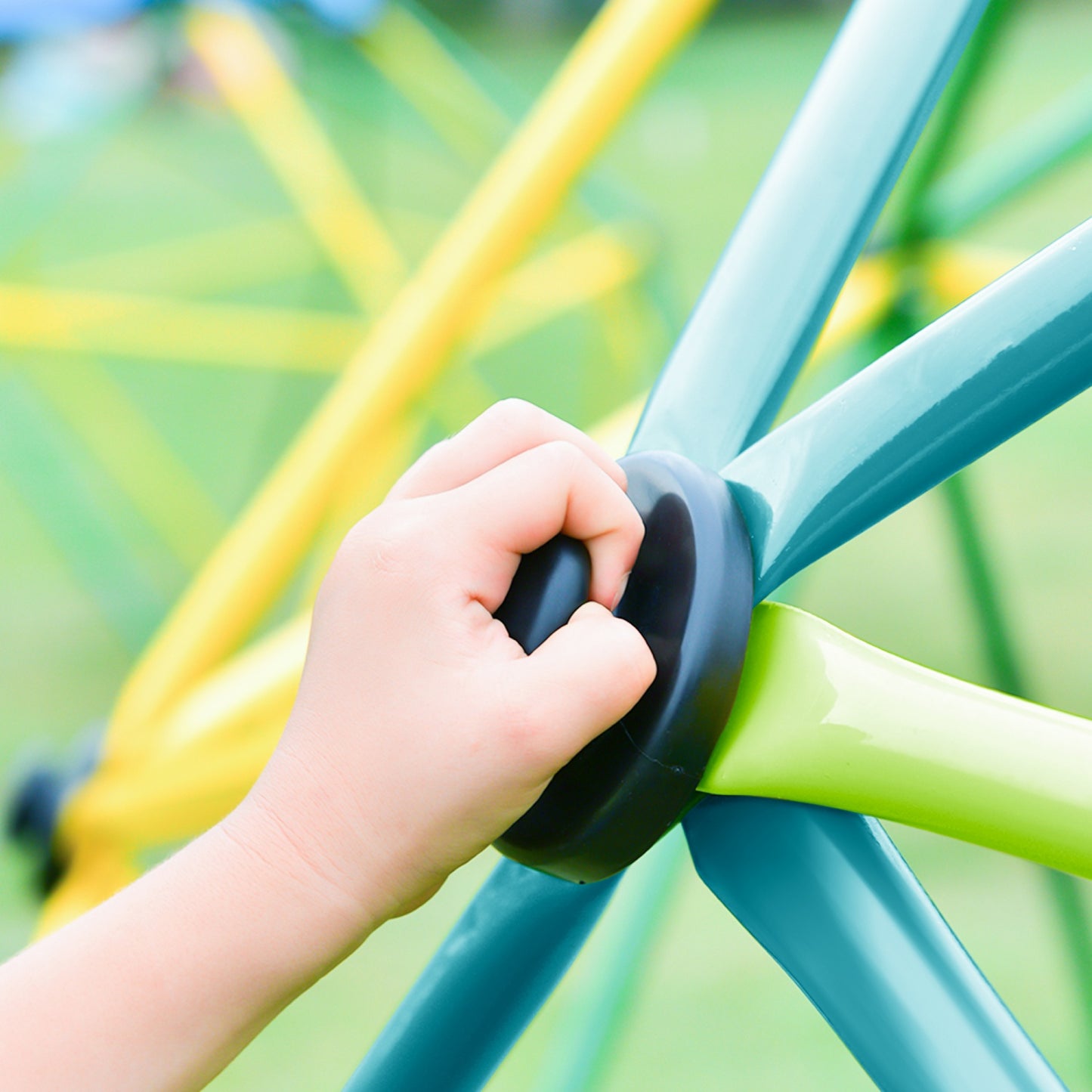 Climbing Dome for Kids Age 3-8, 13 ft Outdoor Jungle Gym with Rust & UV Resistant Steel, Geometric Playground Dome Climber Monkey Bars Climbing Tower for Backyard, Supporting 1000 LBS, Easy Assembly