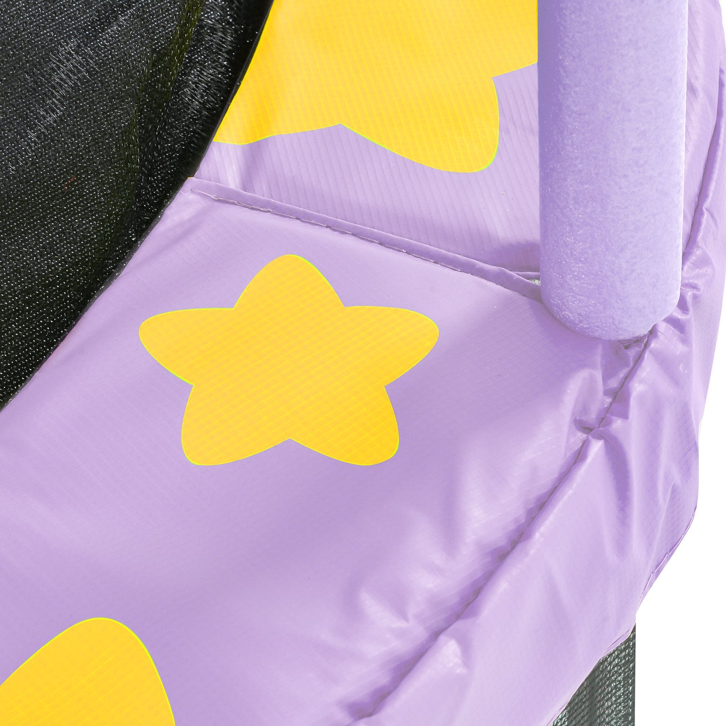 55" Mini Trampoline for Kids, SHINPT Kids Trampoline for Toddlers, 4.5FT Baby Trampoline with Safety Enclosure Net, Small Trampoline with Star Print Indoor/Outdoor, Outside Toy for Kids for Garden