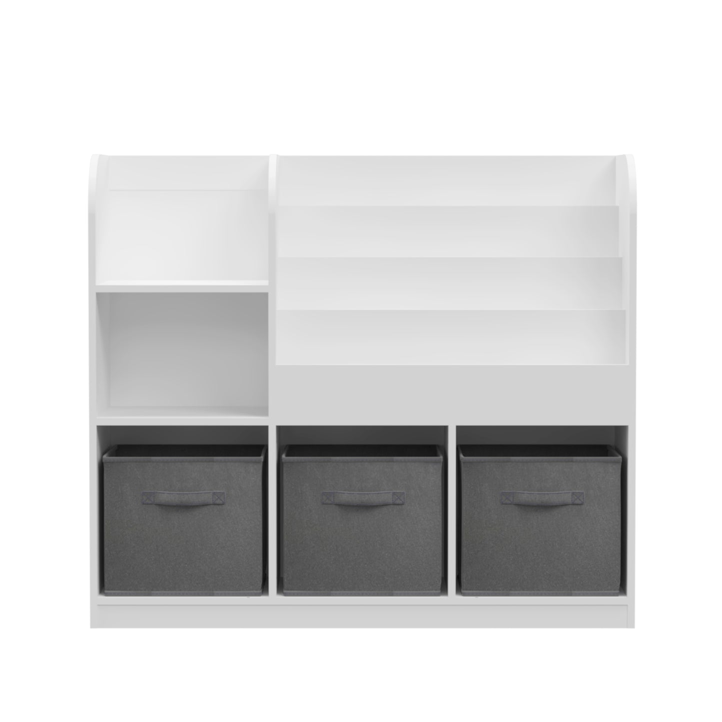 Toy Bins for Kids Organizer, SHINPT Small Bookshelf for Kids, Toddler, Kids Bookshelf and Toy Storage, Nursery Bookshelf with Fabric Drawers, Kids Book Storage for Bedroom, Playroom, Livingroom