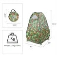 Portable Shower Tent, BTMWAY Shower Tents for Camping, Privacy Tent Pop Up Shower Tent for Outdoor, Indoor, Camping and Hiking, Bathroom Tent Toilet Tent with Carrying Bath Bag, Green Camouflage 02