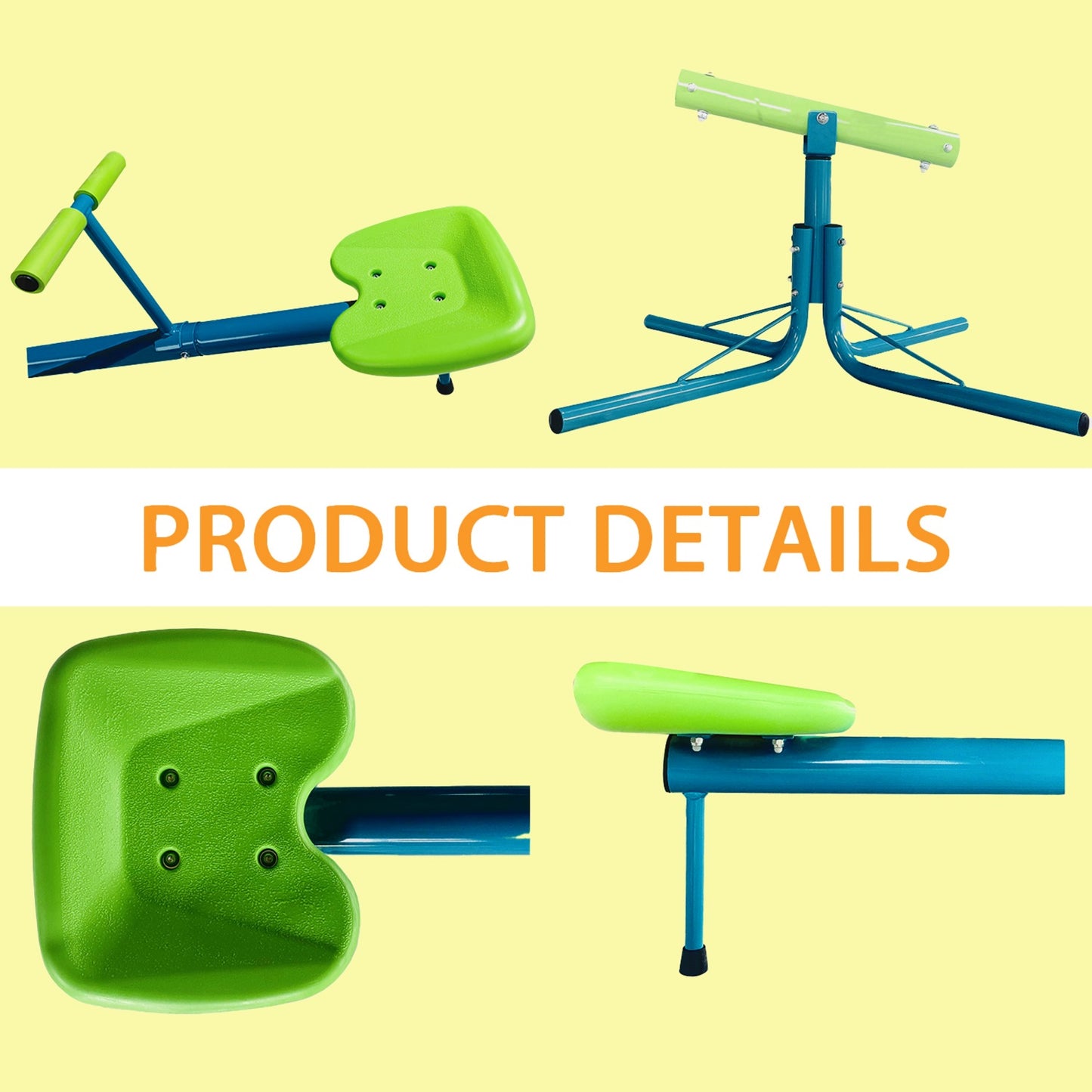 Spinning Teeter Totter for Kids Outdoor, SHINPT Playground Seesaw with 360 Degrees Rotating, Outdoor Kids Play Equipment for Ages 4-12, Toddler Seesaw for Backyard, Playground, 180 Lbs Capacity