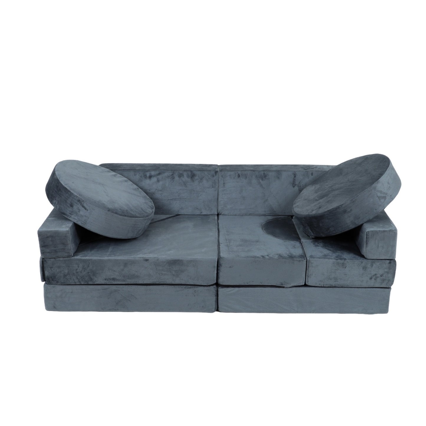 14pcs Modular Kids Play Couch, SHINPT Kids Play Couch for Toddlers Convertible Foam and Floor Cushion, Kids Playroom Furniture for Playroom Bedroom Living Rooms, Nugget Couch for Kids Birthday Gifts