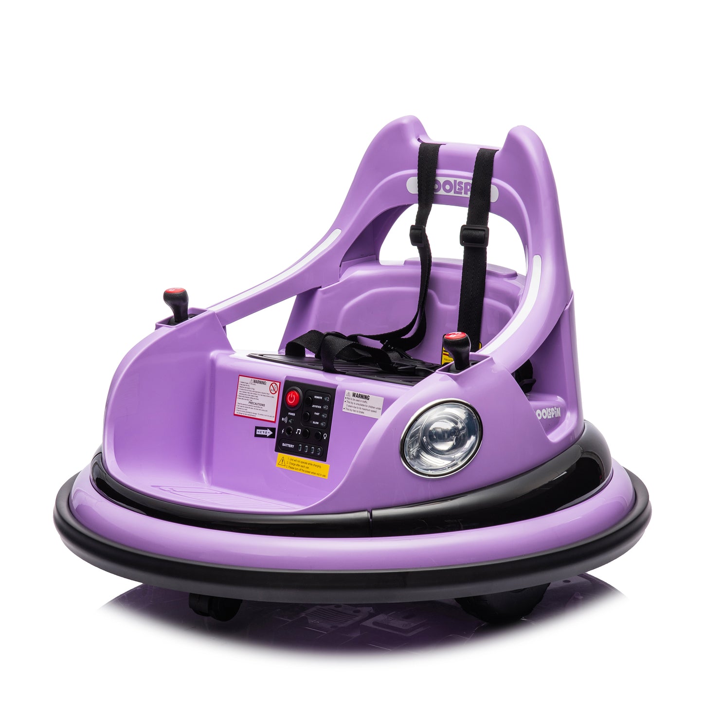 Shinpt 12V Toddler Bumper Car with Remote Control,Electric Car for Kids 1.5-5 years,LED Lights,Bluetooth,360-Degree Spin,Floor Cleaning Car for Kids