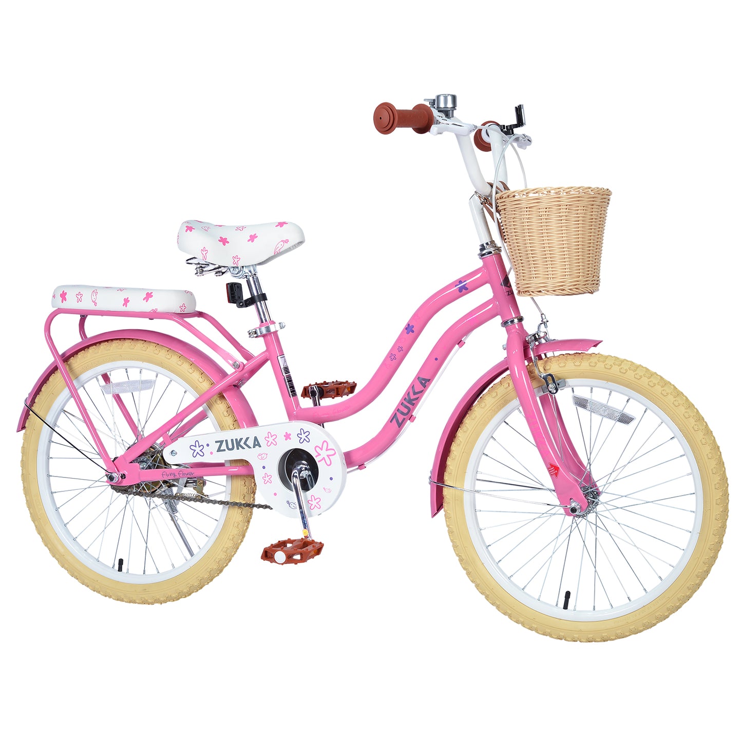 20 Inch Girls Bike for 7-10 Years Old Kids, SHINPT Kids Bicycle with Basket & Lightweight, Comfortable City Bikes with Rear Rack and Basket, Green
