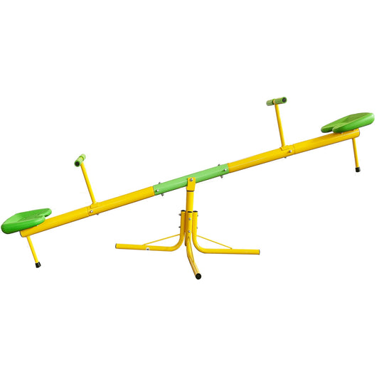 Spinning Teeter Totter for Kids Outdoor, SHINPT Playground Seesaw with 360 Degrees Rotating, Outdoor Kids Play Equipment for Ages 4-12, Toddler Seesaw for Backyard, Playground, 180 Lbs Capacity