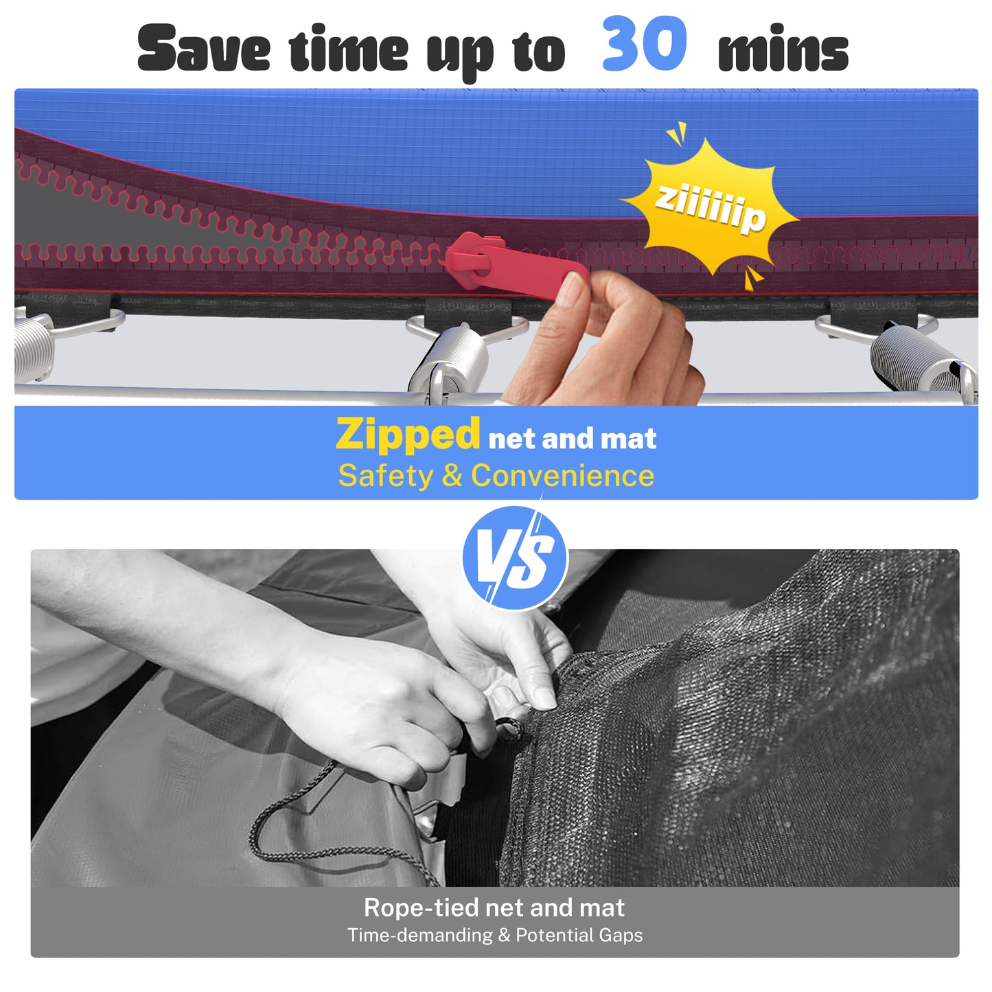 12FT Trampoline Outdoor with No-gap Design, SHINPT Trampoline for Kids Indoor, Outdoor Play Equipment with Basketball Hoop, Toddler Trampoline with Enclosure Net, Recreational Trampoline for Gift