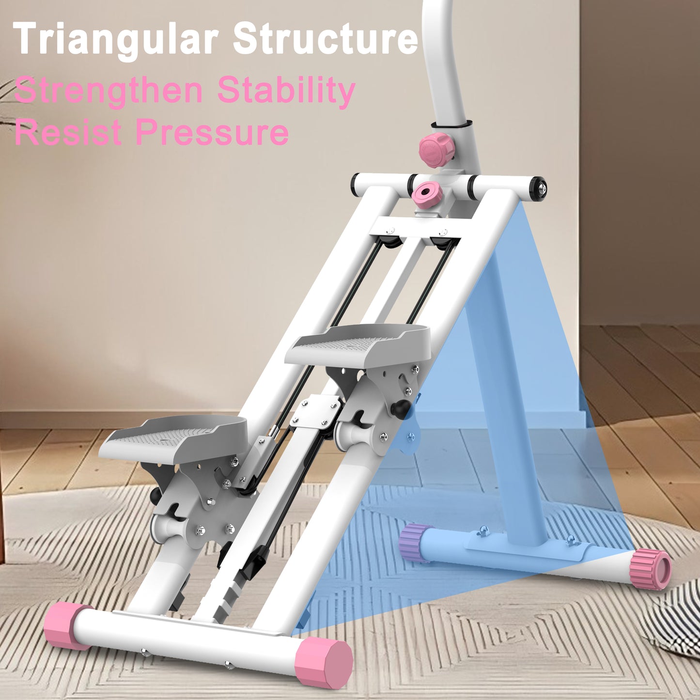 Stair Stepper with Resistance, SHINPT Workout Stepper for Home with Adjustable Handlebar, Stair Stepper Machine for Full-Body Exercise, Home Vertical Climber Workout Machine, Fitness Equipment