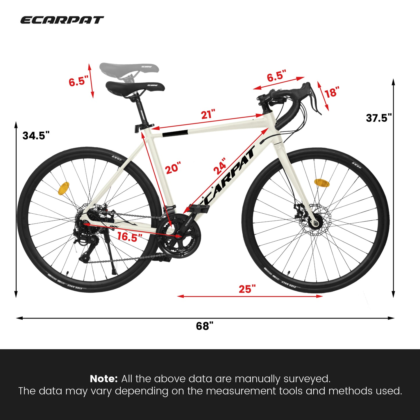 700C Road Bike, Light Weight Aluminum Frame, 16-Speed Outdoor Bike Disc Brakes, Racing Bike for Men and Women, Ideal for High-Intensity Riding