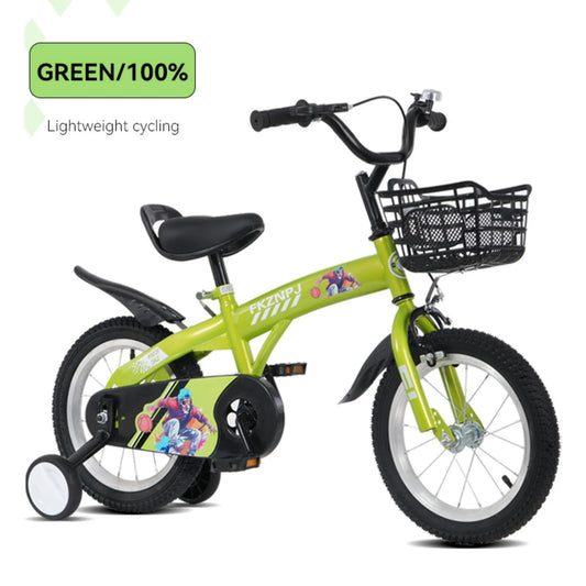 16 Inch Kids Bike, Girls Bike with Training Wheels, Kids' Bicycles with Sensitive Brakes, Sporty Kids Lightweight Bikes with Adjustable Saddle, Kids Bicycle for Aged 4-8 Years