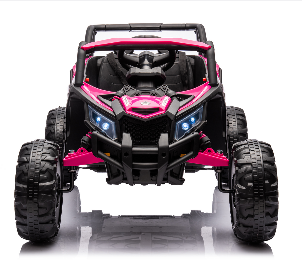 Shinpt 24V Ride on Toy for 3-6 Year Old, Powered Ride on Cars UTV with Remote Control Bluetooth, MP3 Player, Lights, 3-Speed, Electric Toy Car for Kids