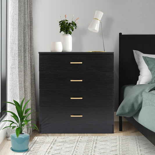 Closet Dresser with 4 Drawers, SHINPT Large Dresser for Bedroom, Cloakroom, Livingroom, Wood Bedroom Furniture with 4 Deep Drawers, Bedroom Dresser set in Simply Modern, Chest of Drawers for Bedroom