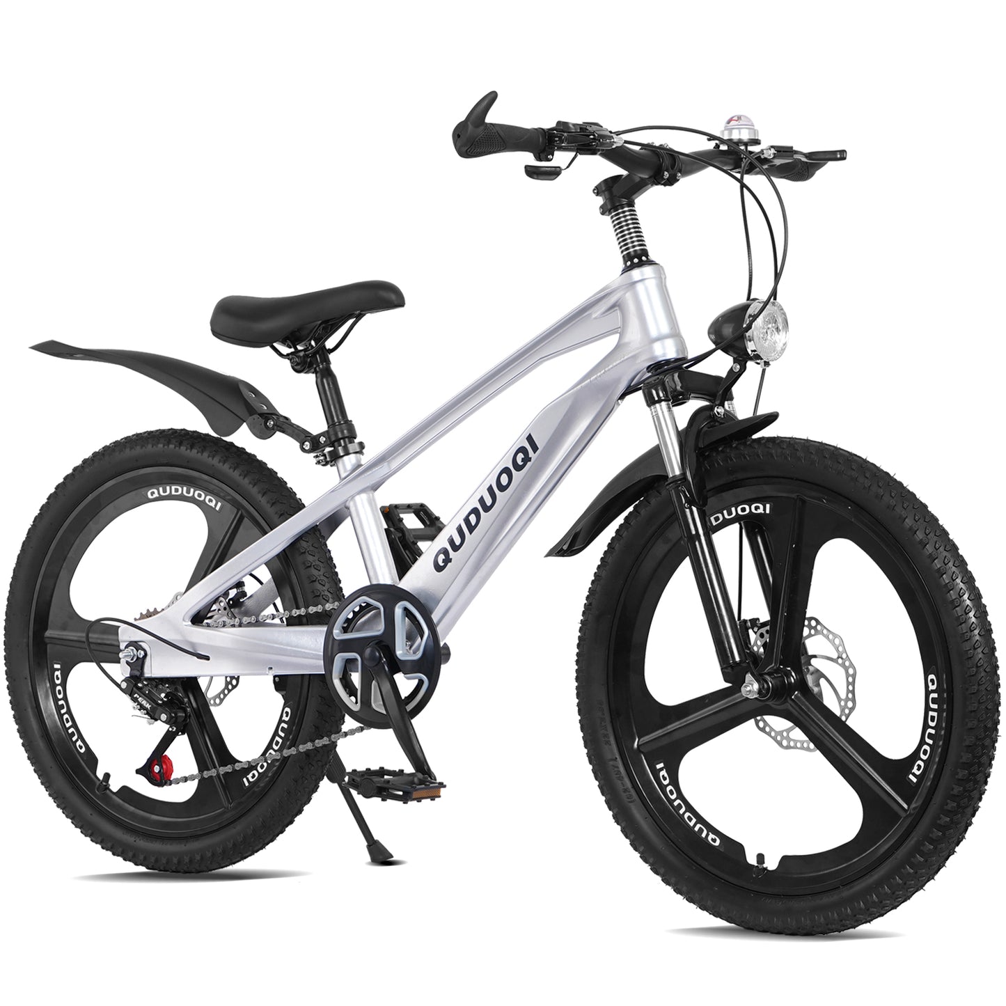 SHINPT 20in Mountain Bike for Boys and Girls Ages 7-14, 7-Speed Youth Bicycle with Magnesium Alloy Frame & One-Piece Wheels, Lightweight Kids Bike for Road, Dirt, Grass, Perfect Birthday Gift