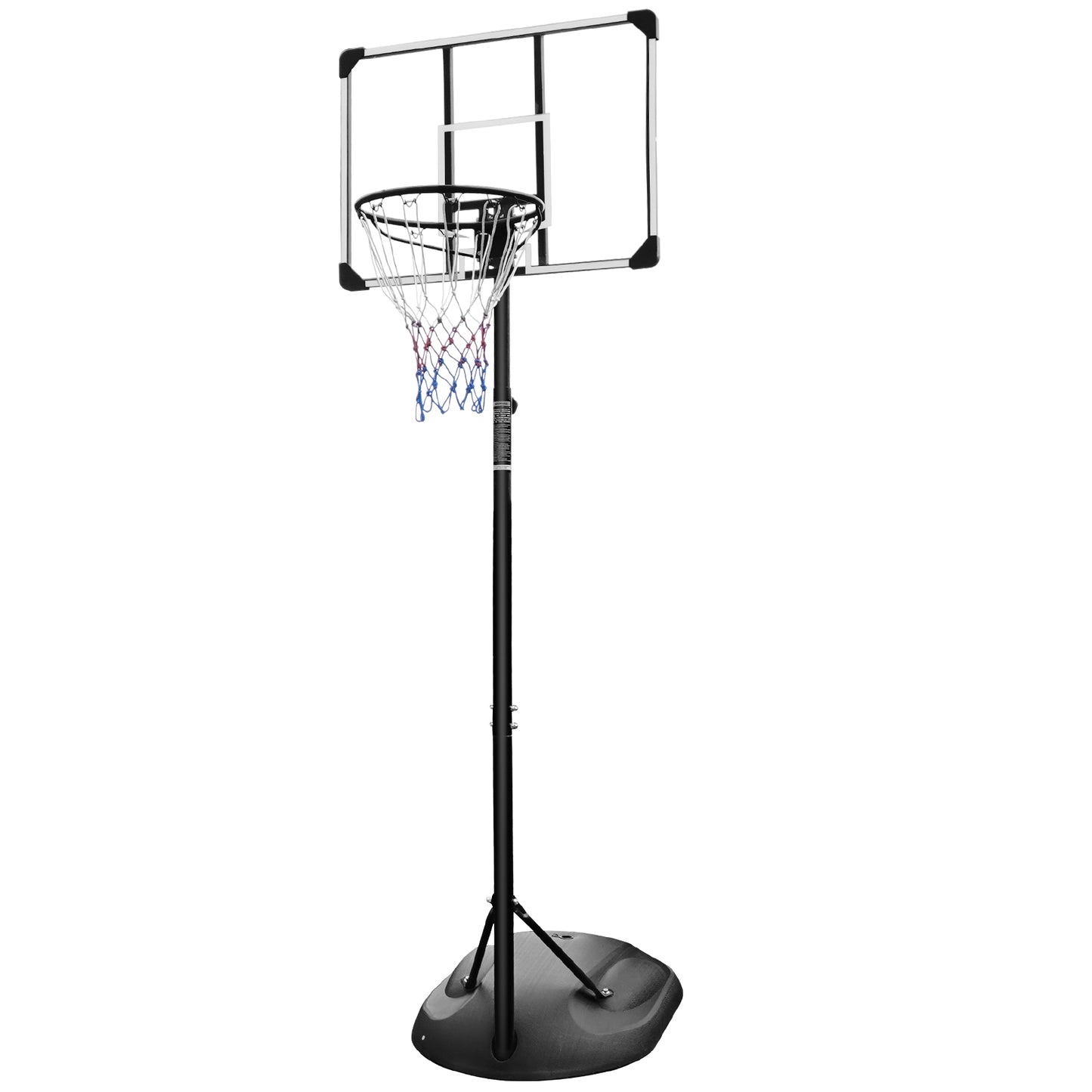 7.5FT-9.2FT Portable Basketball Hoop for Outdoor/Indoor, SHINPT Lifetime Basketball Hoop with 32 Inch Backboard, Indoor&Outdoor Basketball Hoop for Kids, Basketball Goal Outdoor with Wheels