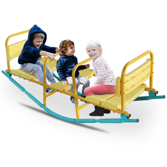 Seesaw for Toddlers Age 3+,SHINPT Inside/Outside toy for kids, Children Outdoor Rocking Horse Outdoor/Indoor, Backyard Toy for Kids for Garden, Lawn, Kids Indoor Playground for Best Gift