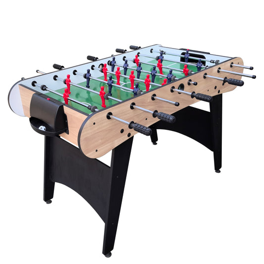 48" Soccer Table Game, SHINPT Foosball Table Adult Size for Family Gatherings, Foosball Table for Kids with 2 31mm Black/White Balls, Game Table for Game Room, Basement, Best Choice Product
