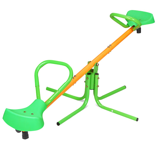 360 Degree Rotation Kids Seesaw, SHINPT Teeter Totter for Kids Outdoor/Indoor, Seesaw for Toddlers Age 3-8, Kids Indoor Playground for Best Gift, Sit and Spin Teeter Totter for Backyard, Garden, Lawn