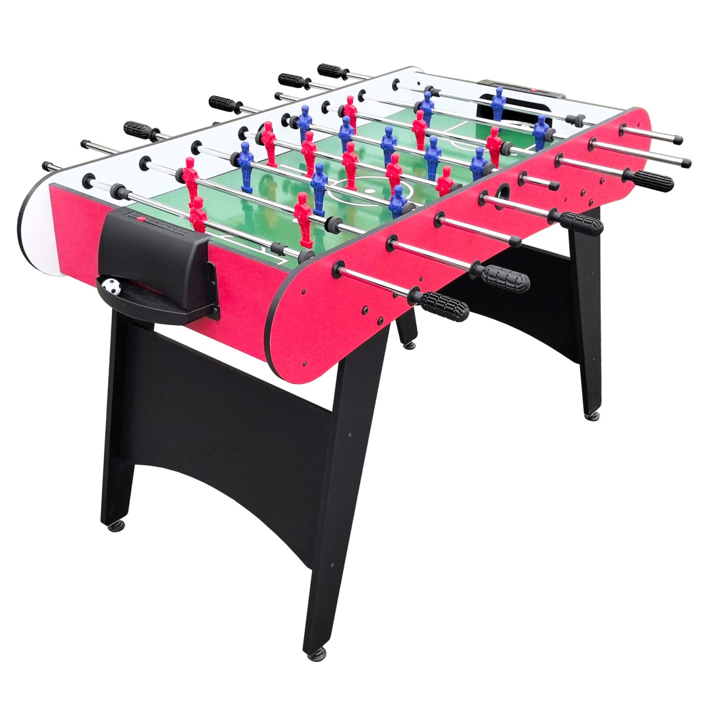 48" Soccer Table Game, SHINPT Foosball Table Adult Size for Family Gatherings, Foosball Table for Kids with 2 31mm Black/White Balls, Game Table for Game Room, Basement, Best Choice Product