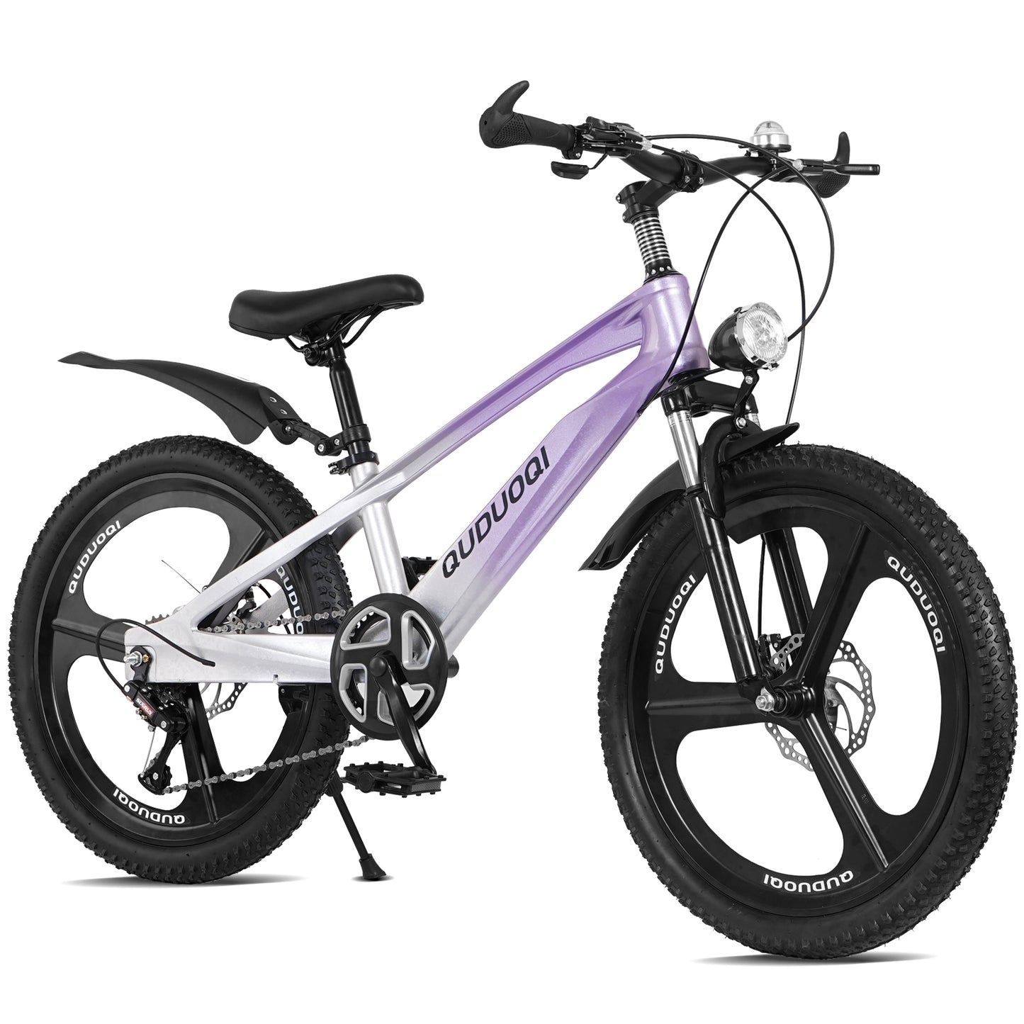 SHINPT 20in Mountain Bike for Boys and Girls Ages 7-14, 7-Speed Youth Bicycle with Magnesium Alloy Frame & One-Piece Wheels, Lightweight Kids Bike for Road, Dirt, Grass, Perfect Birthday Gift