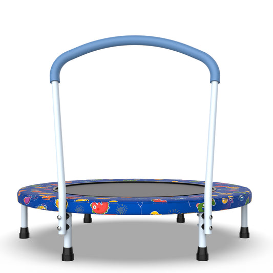 36" Mini Trampoline for Kids Ages 1-6, SHINPT Trampoline for Toddlers for Birthday Gift, 36in Toddler Trampoline Indoor/Outdoor with Handle, Small Trampoline for Yard, Lawn, Garden, Backyard