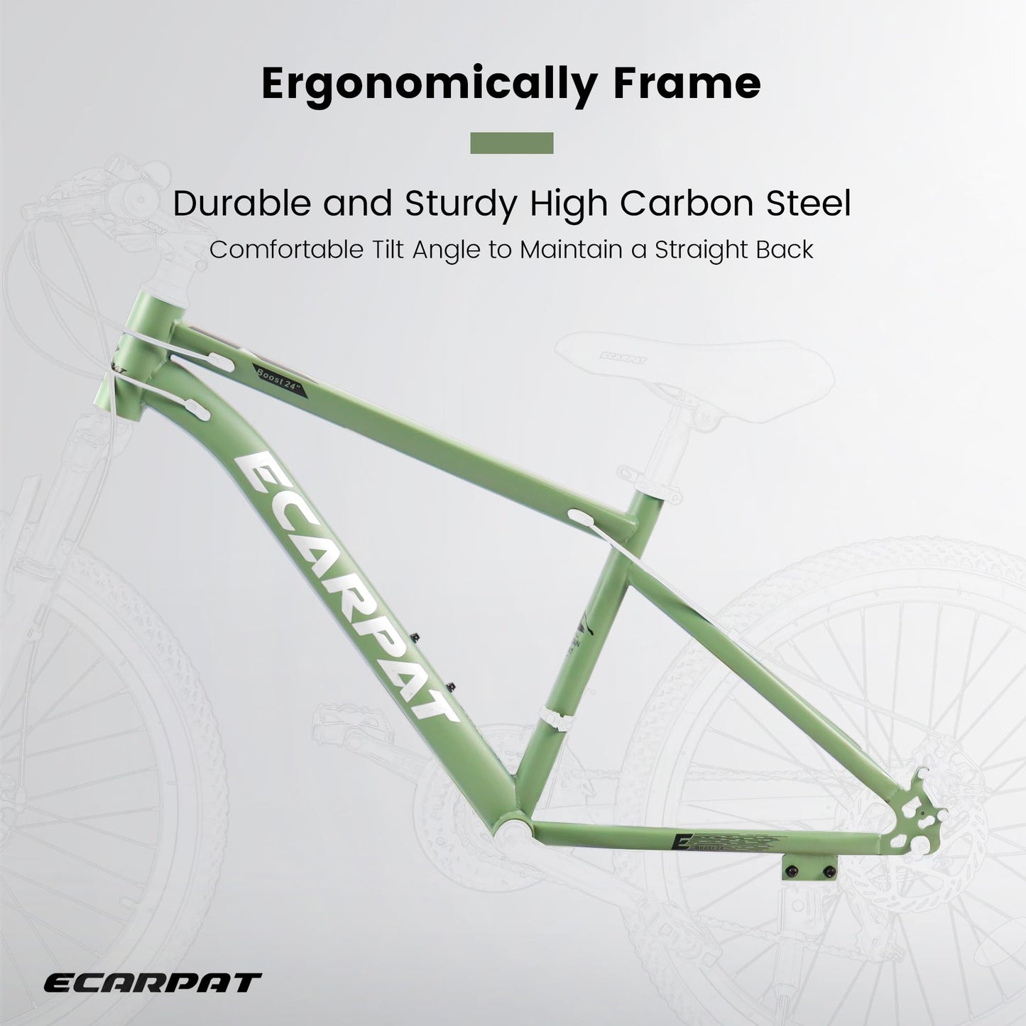 27.5 Inch Mountain Bike for Adults and Teenager, Fits Riders 5'3”-5'9”, 21-Speed/High-Carbon Steel/Green, Ideal for Commuting and Outdoor Exploration