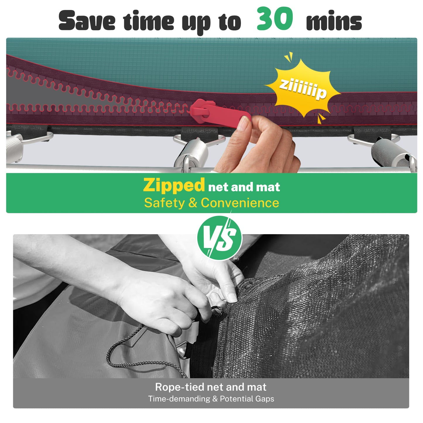 12FT Trampoline Outdoor with No-gap Design, SHINPT Trampoline for Kids Indoor, Outdoor Play Equipment with Basketball Hoop, Toddler Trampoline with Enclosure Net, Recreational Trampoline for Gift