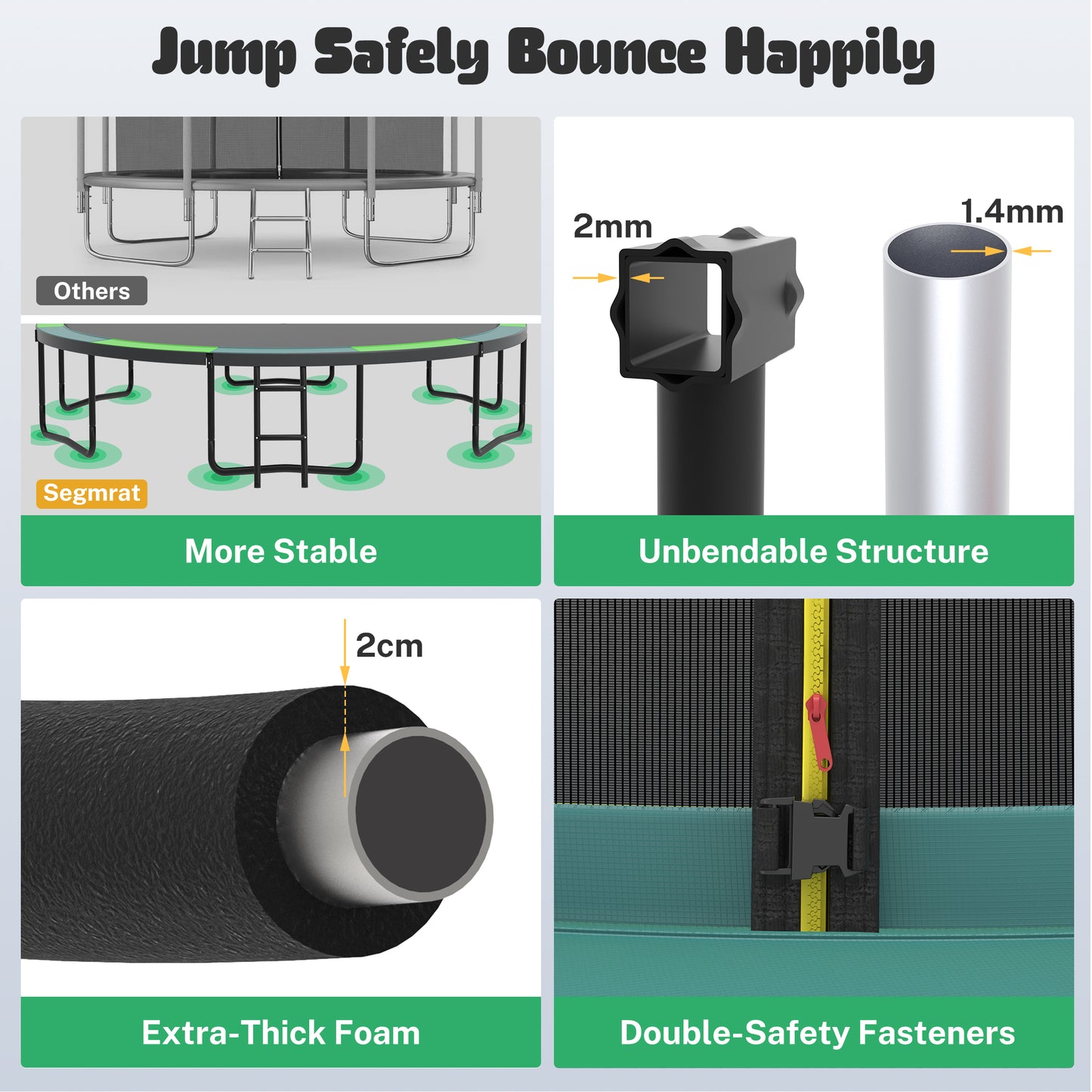 14FT Trampoline for Kids with Basketball Hoop, SHINPT Toddler Trampoline for Backyard, Patio, Indoor Trampoline with Enclosure Net, Adult Trampoline with No-gap Design, Outside Toy for Kids for Gift