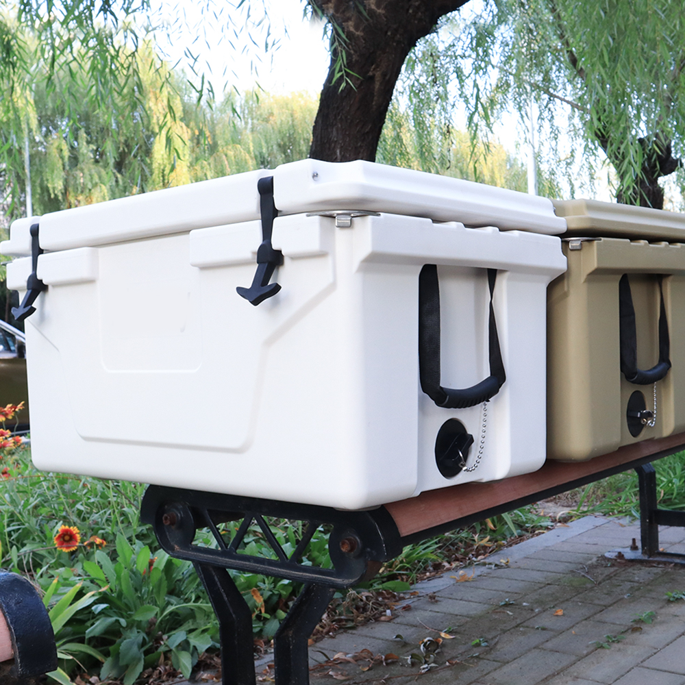 SHINPT 65QT Cooler with Wheels, Portable Ice Chest for Car, Beer Cooler Outdoor& Indoor, Travel Cooler for Drink, Beverage, Beach, Camping, Picnic, Fishing, Boat, Barbecue