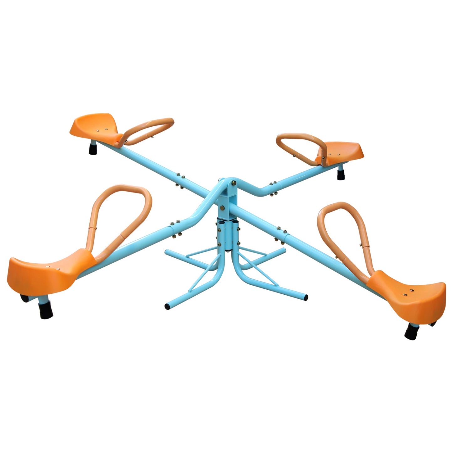 4in1 Kids Seesaw, Spinning Teeter Totter for Kids Age 3-10, 360 Degrees Rotating Kids Outdoor Playground Equipment for Lawn, Backyard, Playground Gifts, Party, Toy Gifts for Boys and Girls
