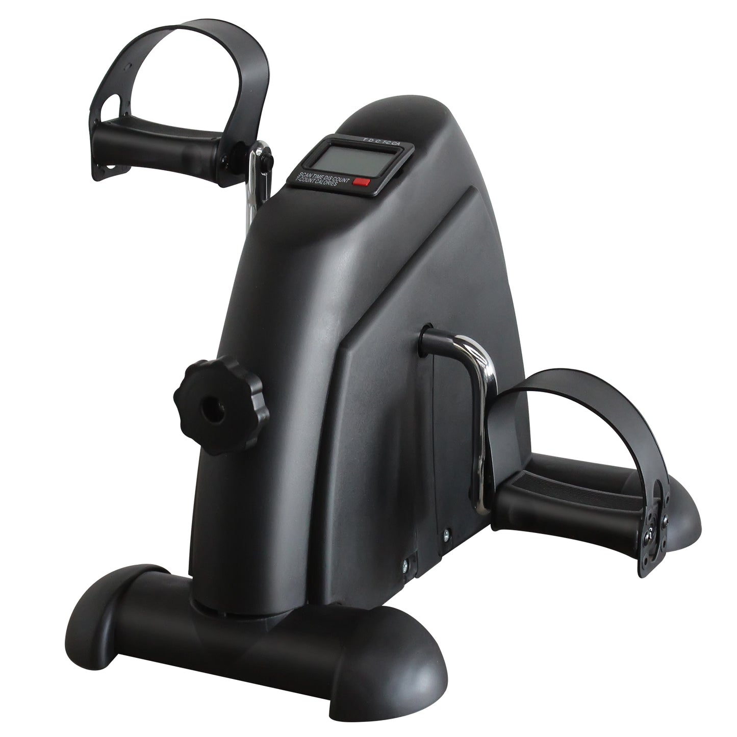 SHINPT Health & Fitness Dual Function Under Desk Pedal Exerciser, Portable Indoor Cardio Mini Exercise Bike with Electronic Display and Instep Restraint Strap, Arm/Leg Cycle for Office, Home or Rehab