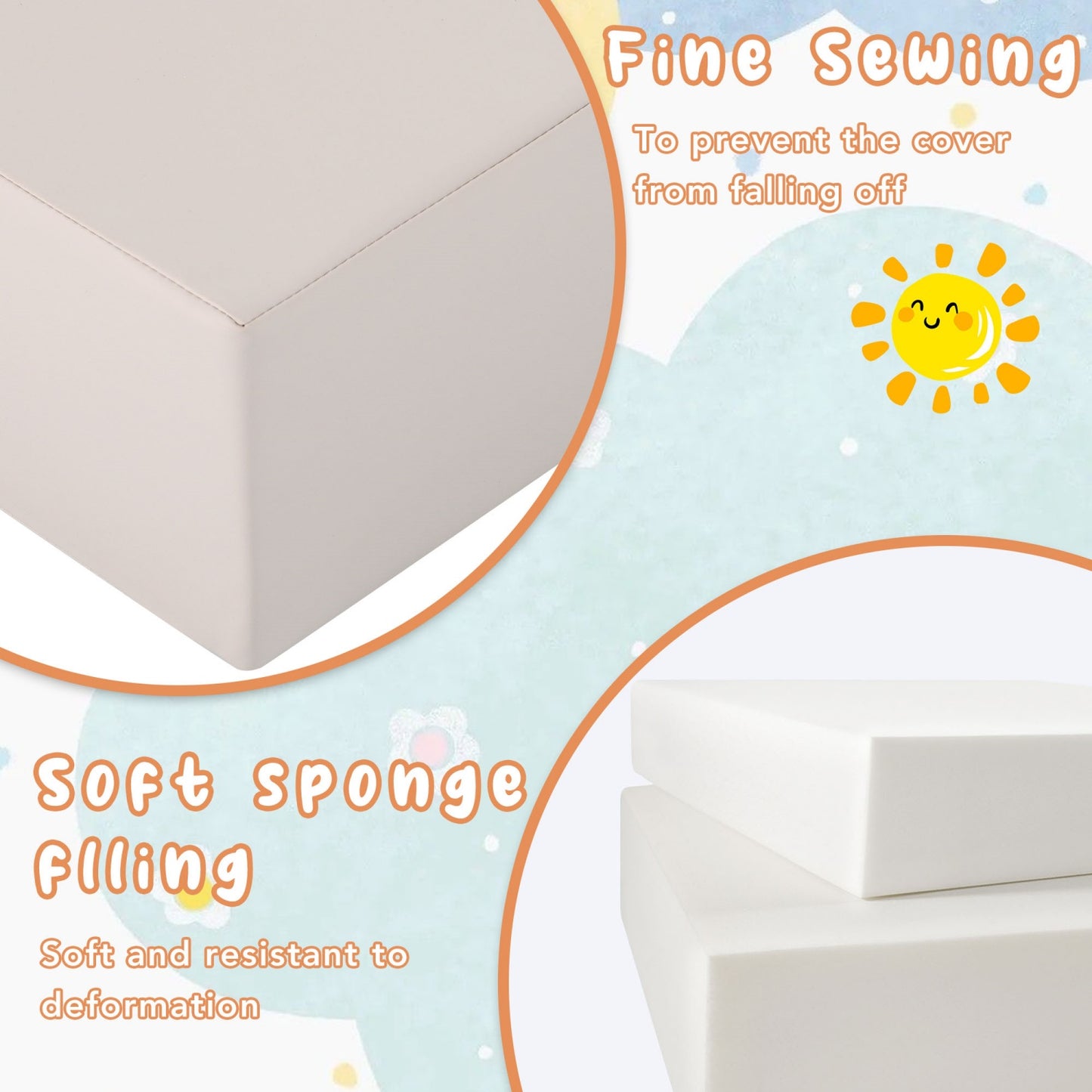 Climbing Toys for Toddlers 1-3 Inside, 6PCS Foam Climbing Blocks Set for Playroom, Jungle Gyms for Baby Indoor, Soft Play Climbing Crawling Toys for Toddlers, Infant, Kids, Pre-school