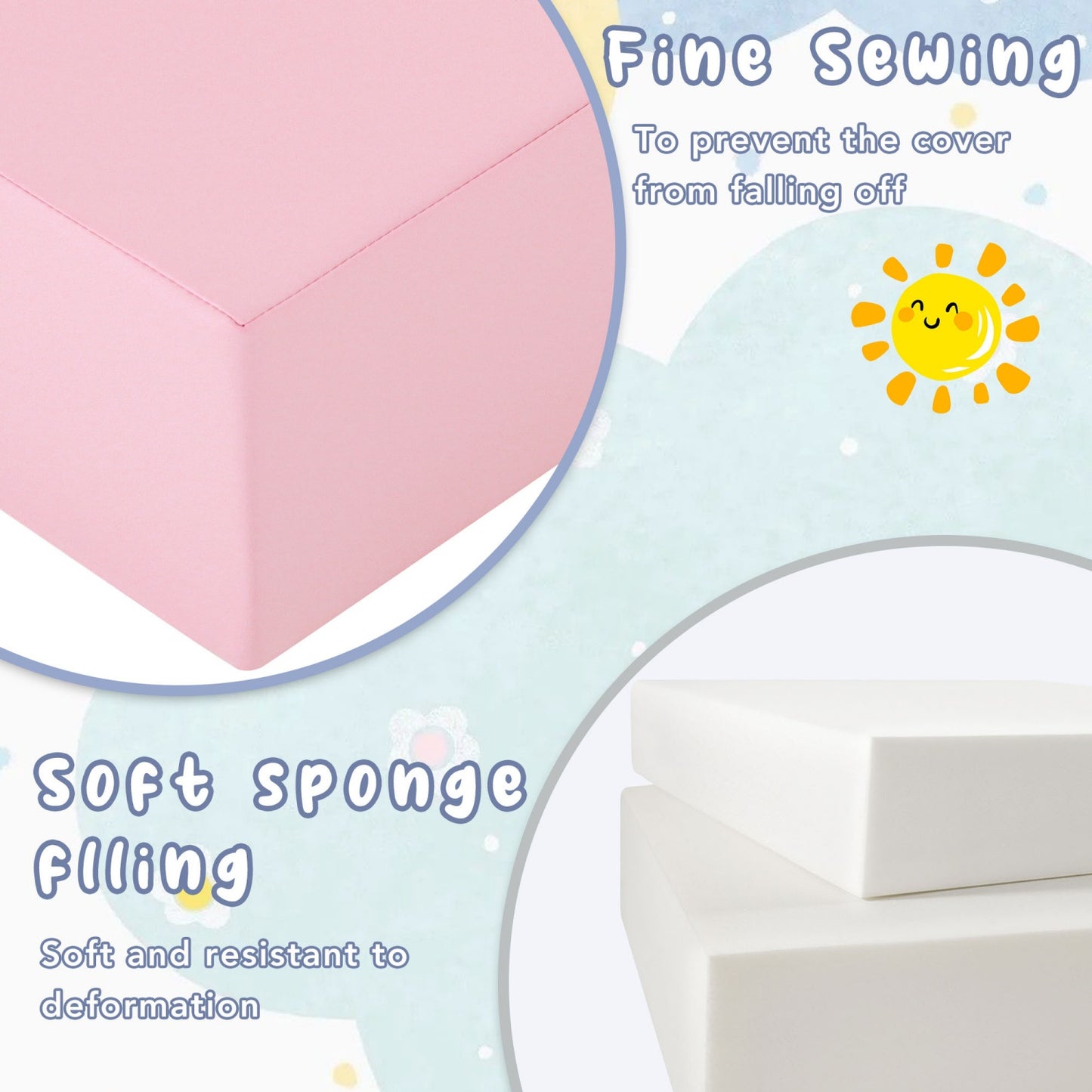 Climbing Toys for Toddlers 1-3 Inside, 6PCS Foam Climbing Blocks Set for Playroom, Jungle Gyms for Baby Indoor, Soft Play Climbing Crawling Toys for Toddlers, Infant, Kids, Pre-school