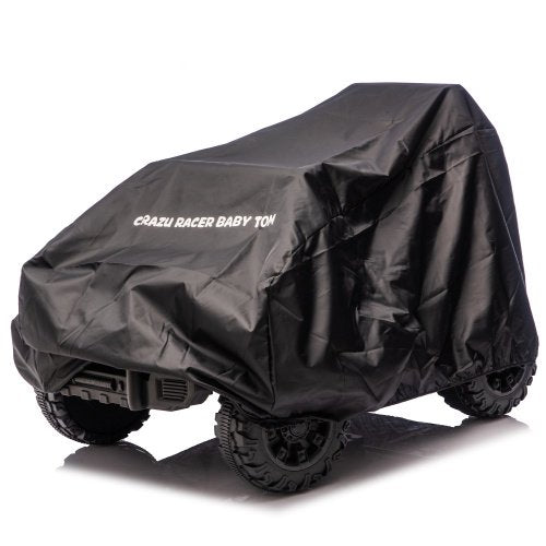 Foldable Ride-On Vehicle Cover, SHINPT Black 420D Oxford Fabric Dust Shield, Water-Resistant Storage Protector for Mini Electric SUV and Truck Style Toys