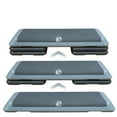 Adjustable Aerobic Stepper Workout Step with 4 Risers Fitness & Exercise Platform Trainer