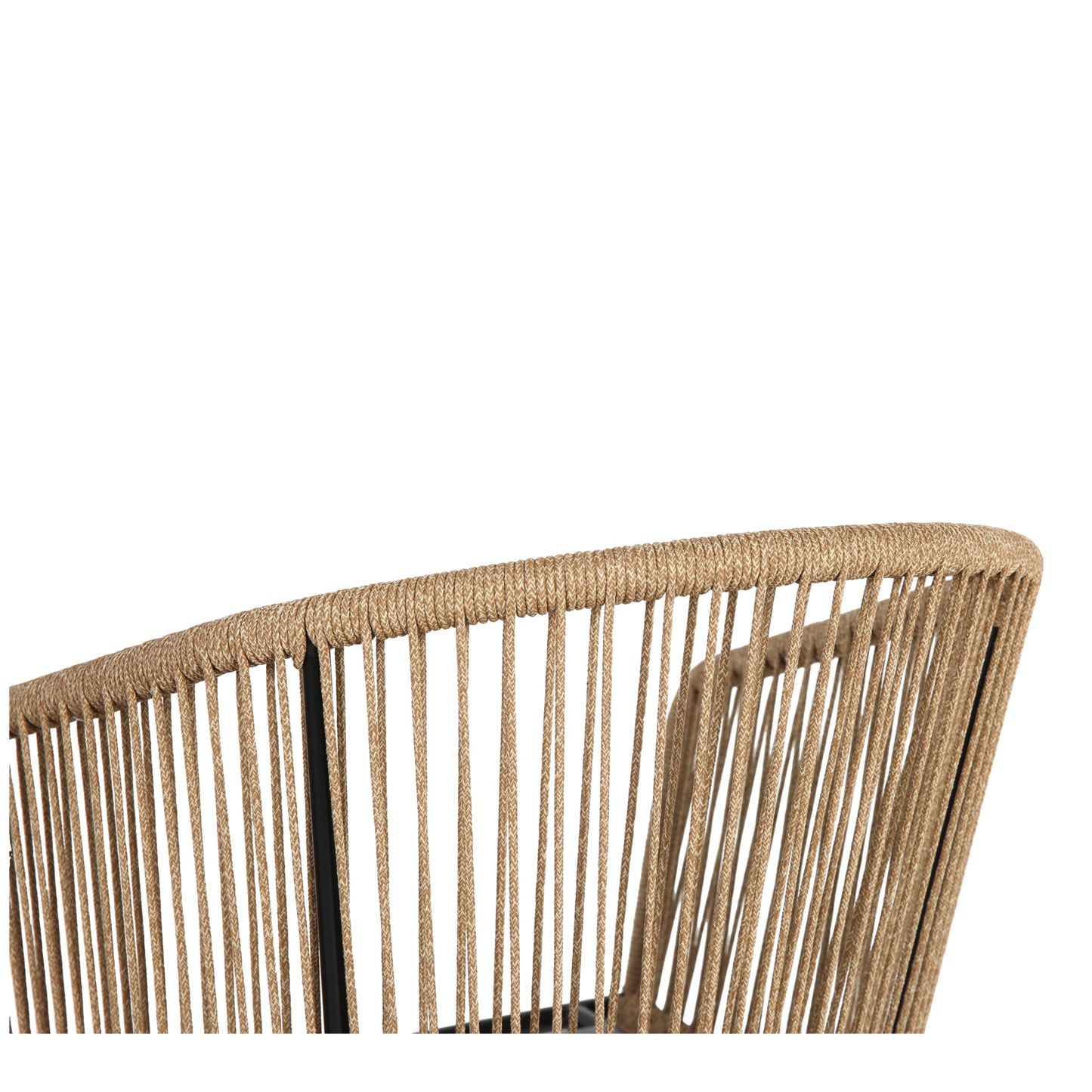 2 Pieces Outdoor Bar Stools, SHINPT Outdoor Patio Chairs Set of 2, Outdoor Counter Height Bar Stools with Armrests, Rattan Bistro Chairs with Backrest, Patio Chairs for Backyard, Garden, Pool