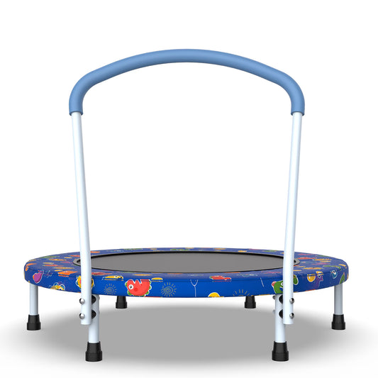 SHINPT 36" Mini Trampoline for Kids Ages 1-6, SHINPT Trampoline for Toddlers for Birthday Gift, 36in Toddler Trampoline Indoor/Outdoor with Handle, Small Trampoline for Yard, Lawn, Garden, Backyard