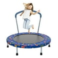 36" Mini Trampoline for Kids, SHINPT Toddler Trampoline with Handle, Small Trampoline for Kids Ages 1-6, Fitness Trampoline Indoor & Outdoor, Foldable Trampoline for Kids, Baby Trampoline