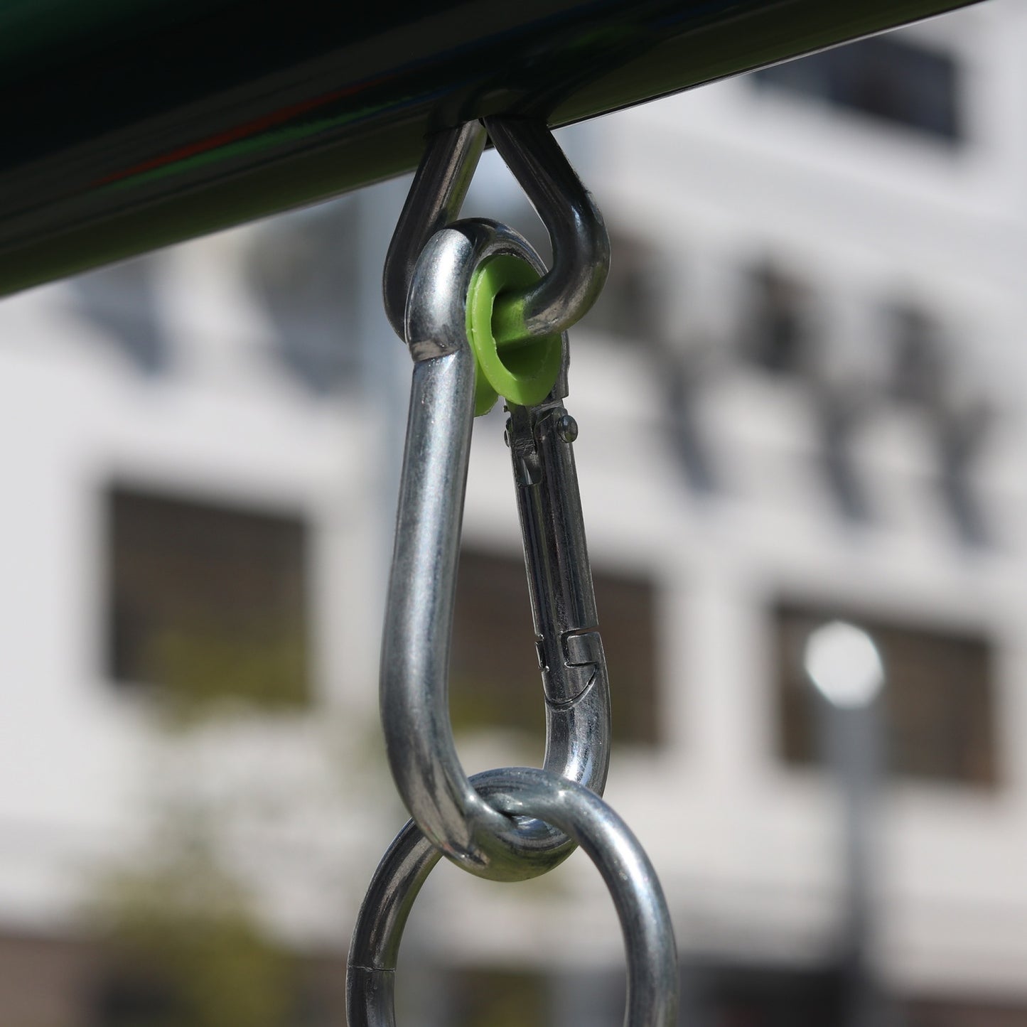 5 in 1 Outdoor Toddler Swing Set for Backyard, SHINPT Playground Swing Sets with 2 Belt Swings and Teeter-totter, Multifunction Playsets with Slide and Glider, Metal Swing Set with 700 lbs Capacity