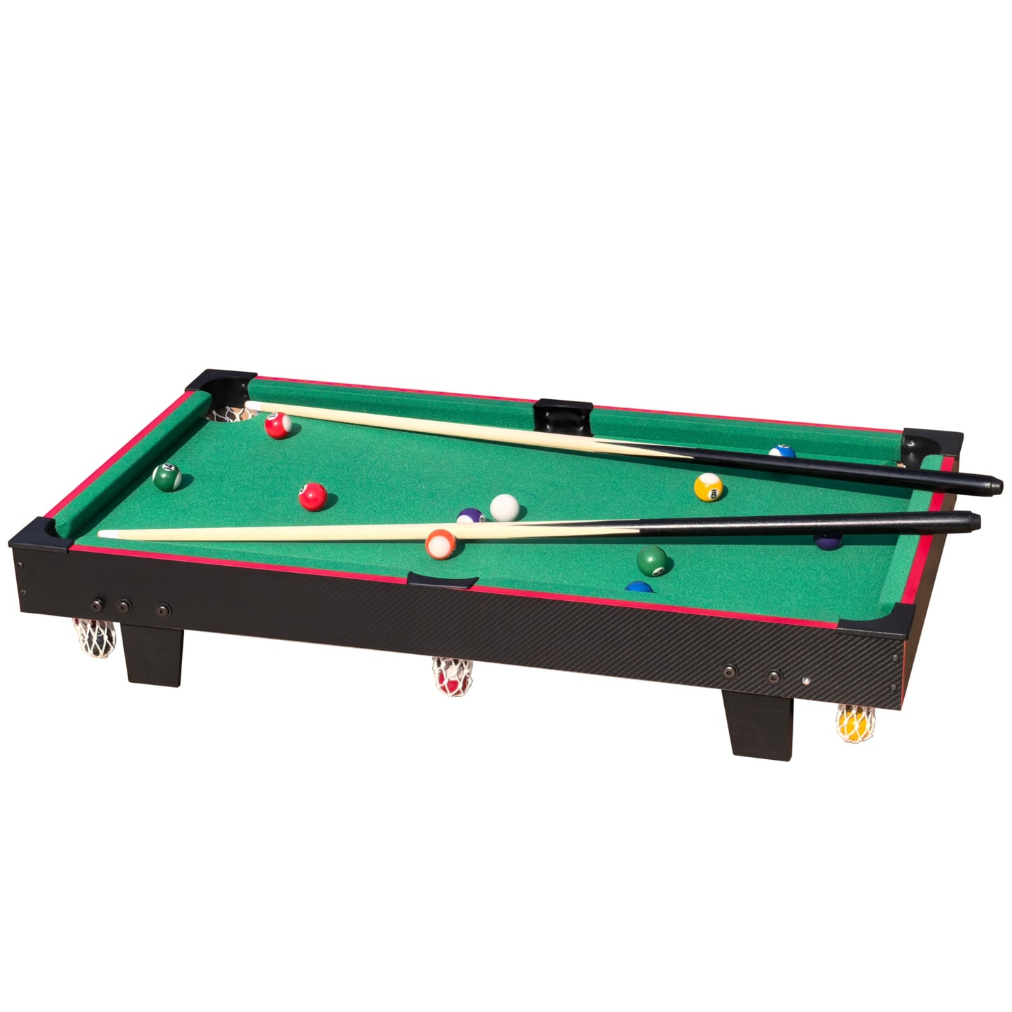 2 in 1 Arcade Game Table, SHINPT 36" Mini Pool Table for Kids, Game Table with Basketball, Billiards, Indoor/Outdoor Table Games for Adults, Friends, Family Game Table for Game Room, Basement