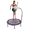 40" Rebounder Trampoline for Adults, BTMWAY Mini Trampoline for Adults & Kids, Fitness Trampoline Indoor, Exercise Trampoline with Safety Pad, Foldable Trampoline Max. Load 330LBS