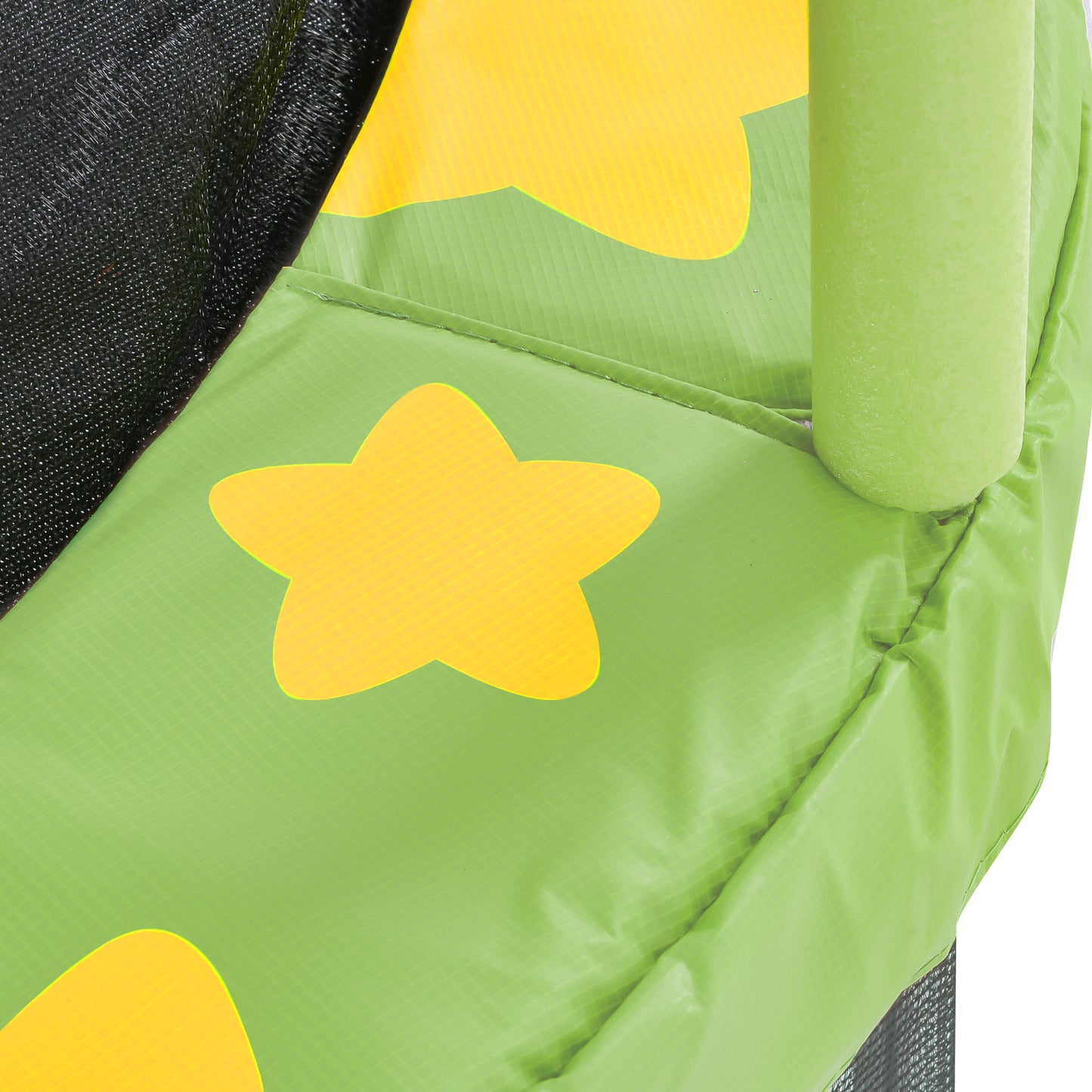 55" Mini Trampoline for Kids, SHINPT Kids Trampoline for Toddlers, 4.5FT Baby Trampoline with Safety Enclosure Net, Small Trampoline with Star Print Indoor/Outdoor, Outside Toy for Kids for Garden