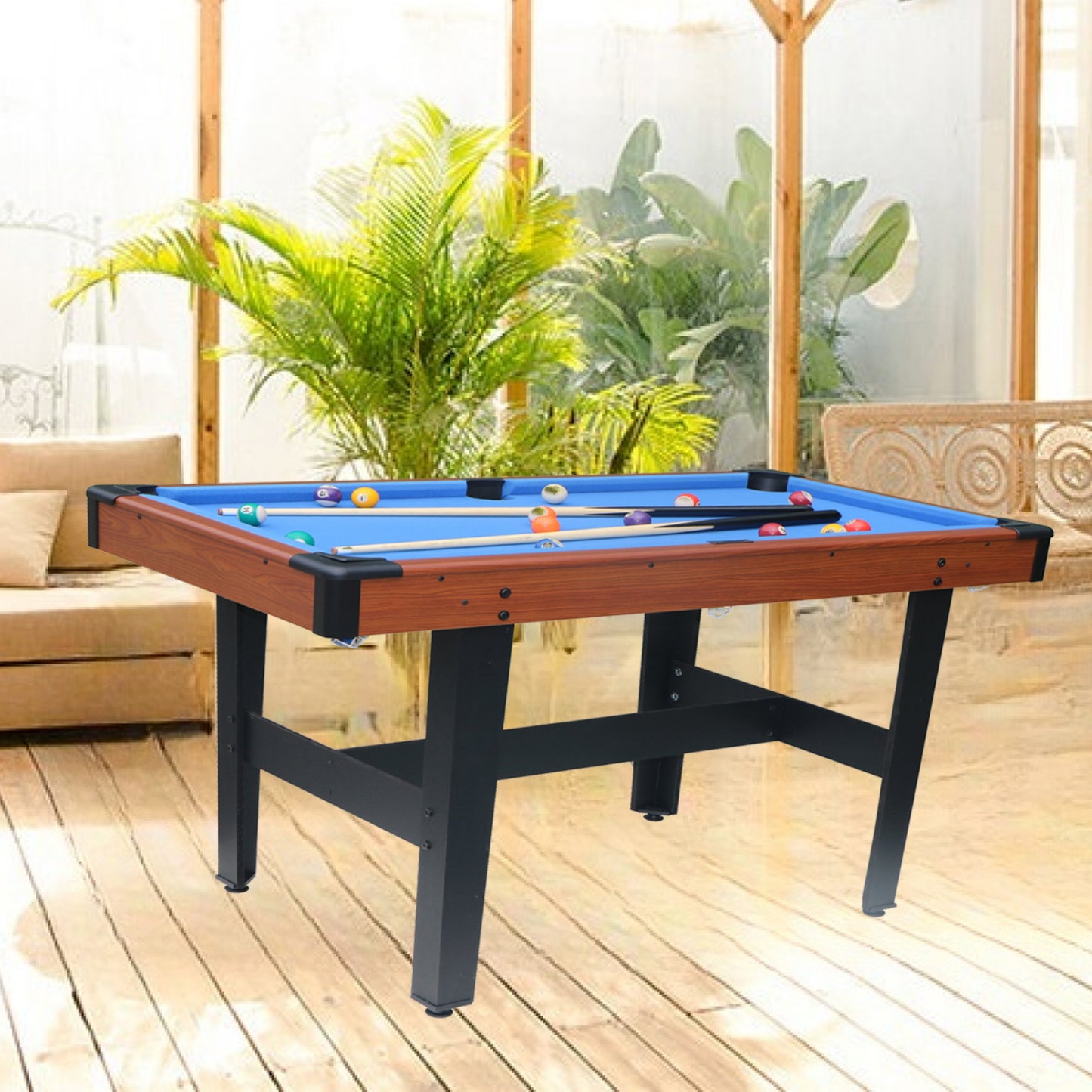 3 in 1 Arcade Game Table, SHINPT 4FT Mini Pool Table for Kids, Game Table with Billiards/Pool, Glide Hockey and Table Tennis, Indoor/Outdoor Table Games for Adults, Game Table for Game Room, Basement