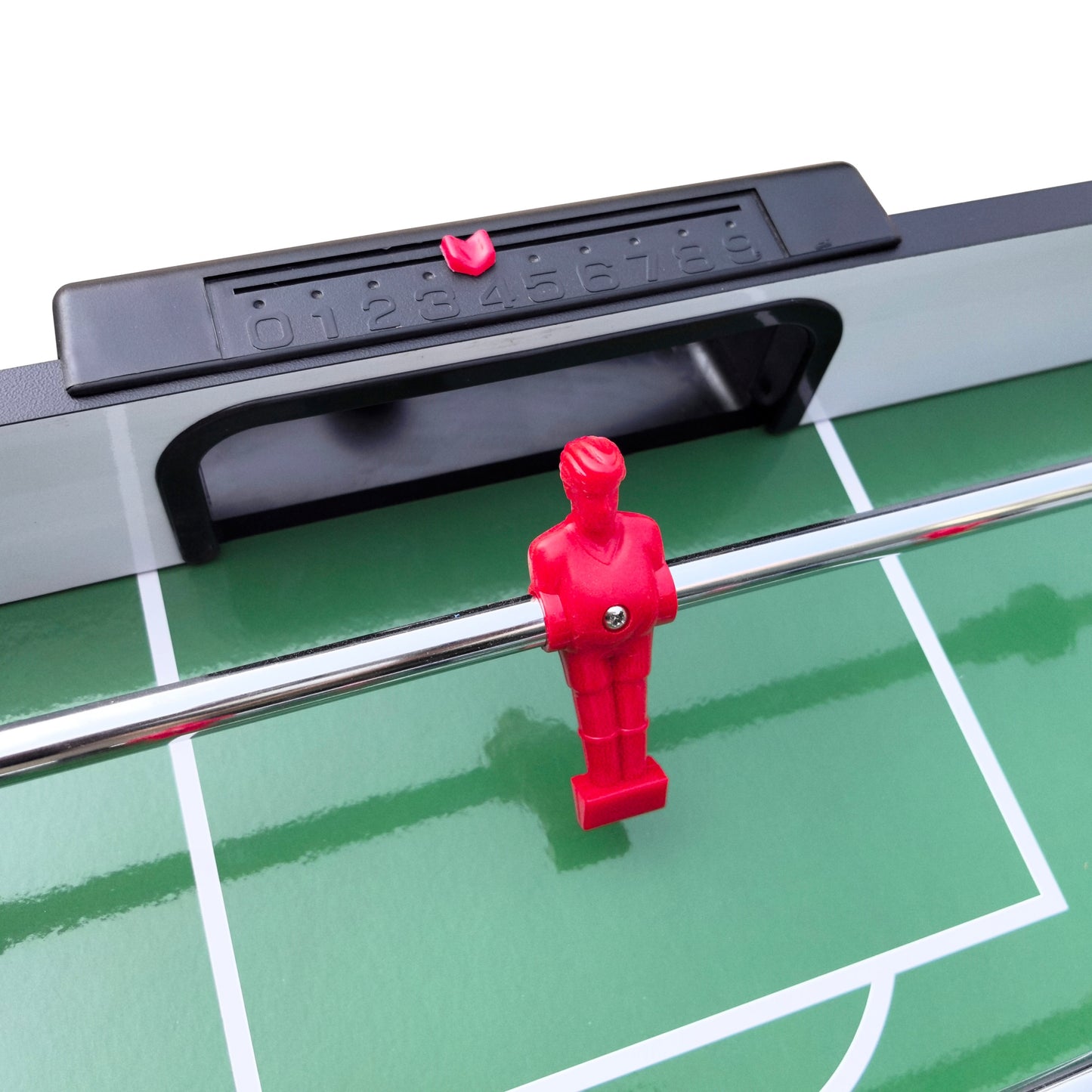 48" Soccer Table Game, SHINPT Foosball Table Adult Size for Family Gatherings, Foosball Table for Kids with 2 31mm Black/White Balls, Game Table for Game Room, Basement, Best Choice Product