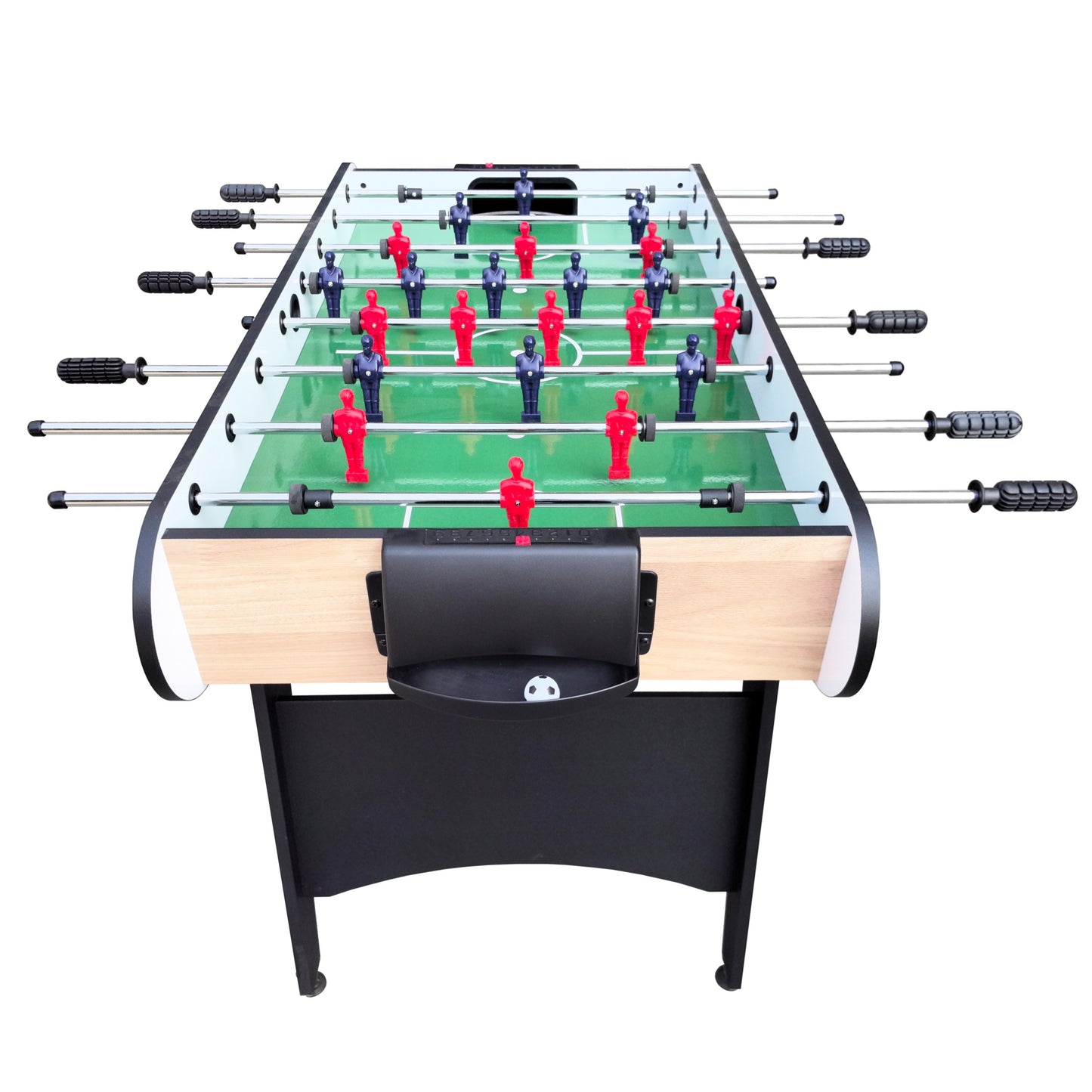 48" Soccer Table Game, SHINPT Foosball Table Adult Size for Family Gatherings, Foosball Table for Kids with 2 31mm Black/White Balls, Game Table for Game Room, Basement, Best Choice Product