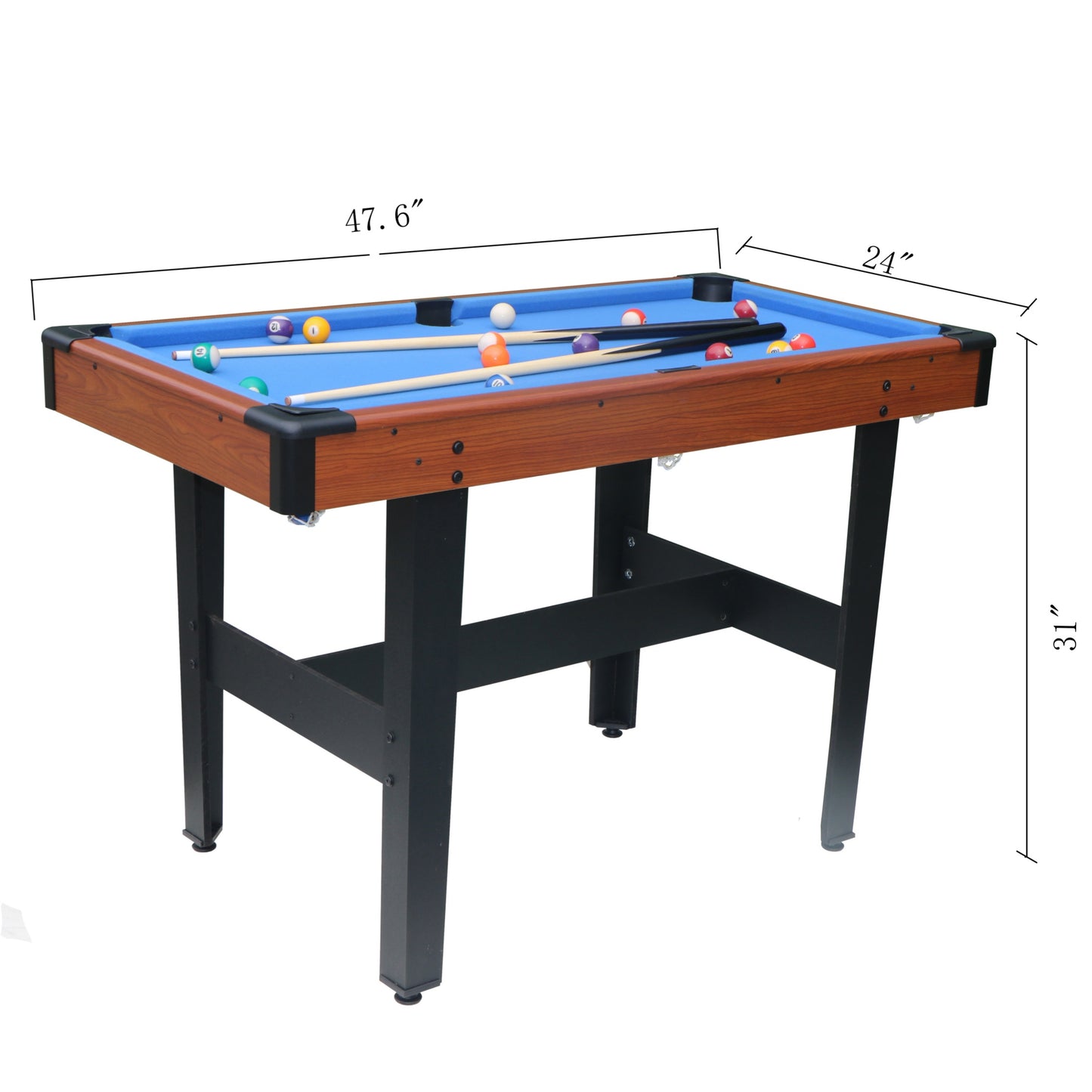 3 in 1 Arcade Game Table, SHINPT 4FT Mini Pool Table for Kids, Game Table with Billiards/Pool, Glide Hockey and Table Tennis, Indoor/Outdoor Table Games for Adults, Game Table for Game Room, Basement