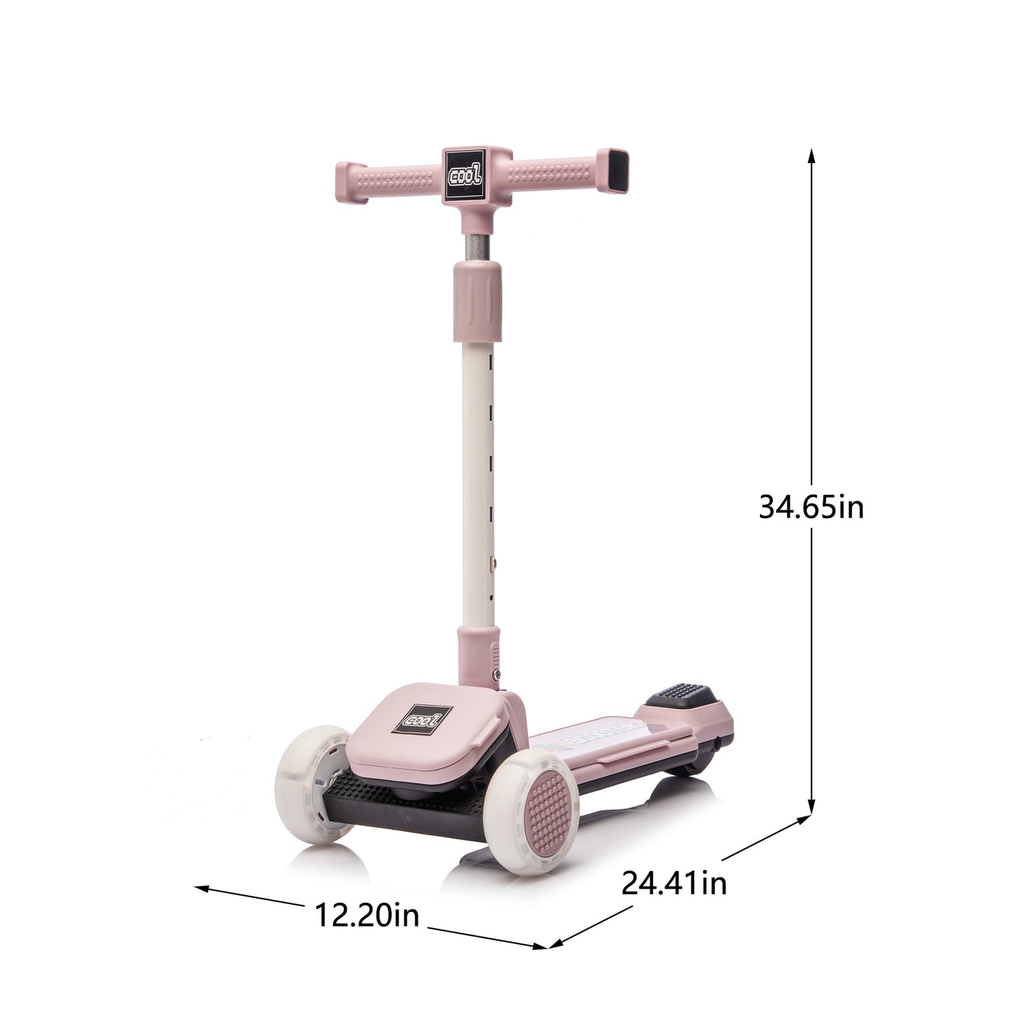 Scooter for Kids Aged 3-9, SHINPT Toddler Scooter for Boys and Girls, Kids Scooters age 3-9 with flashing wheels, Kids Ride On 3-Wheel Scooter W/Buildable Blocks, Folding Kick Scooter for Best Gift