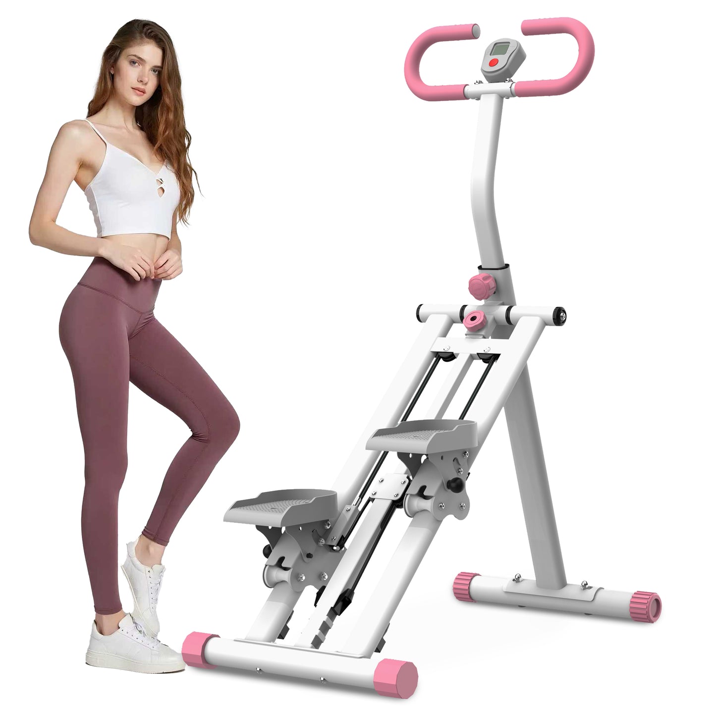 Stair Stepper with Resistance, SHINPT Workout Stepper for Home with Adjustable Handlebar, Stair Stepper Machine for Full-Body Exercise, Home Vertical Climber Workout Machine, Fitness Equipment