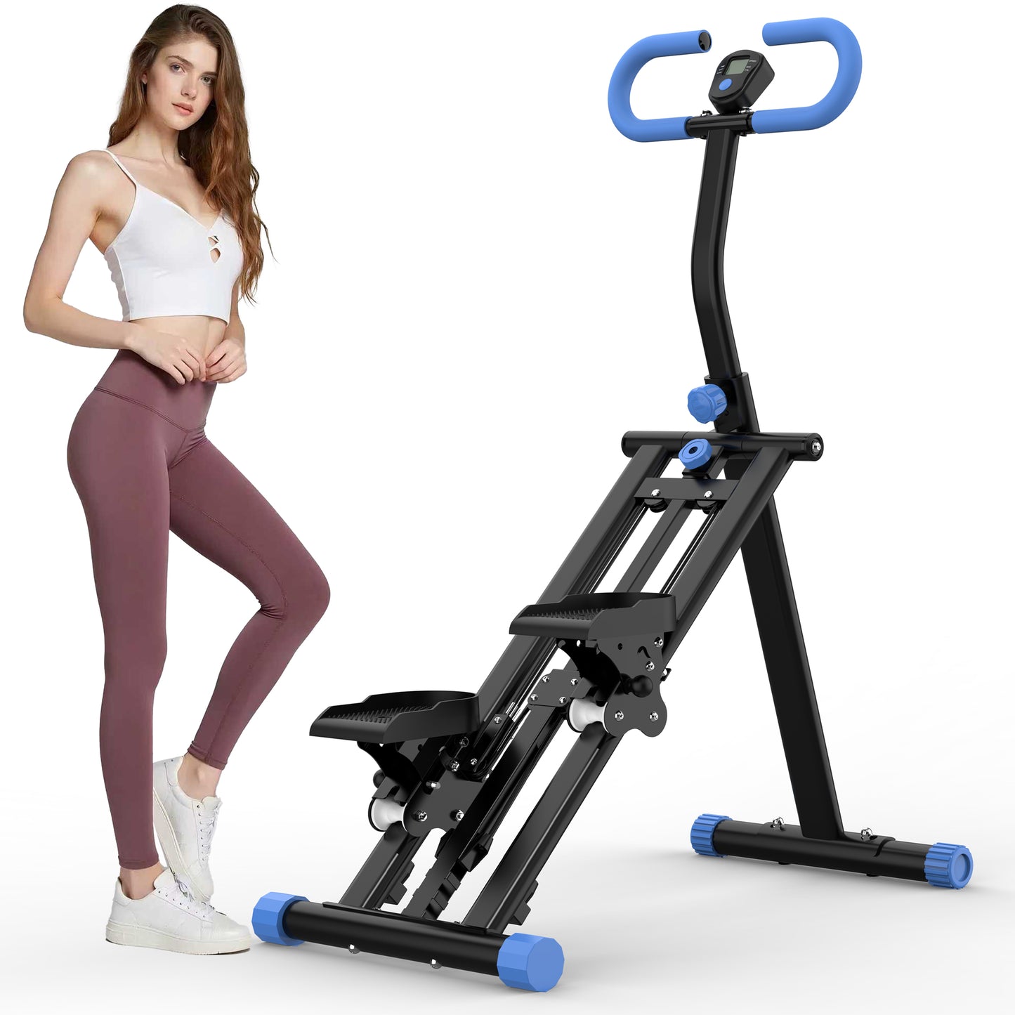 Stair Stepper with Resistance, SHINPT Workout Stepper for Home with Adjustable Handlebar, Stair Stepper Machine for Full-Body Exercise, Home Vertical Climber Workout Machine, Fitness Equipment
