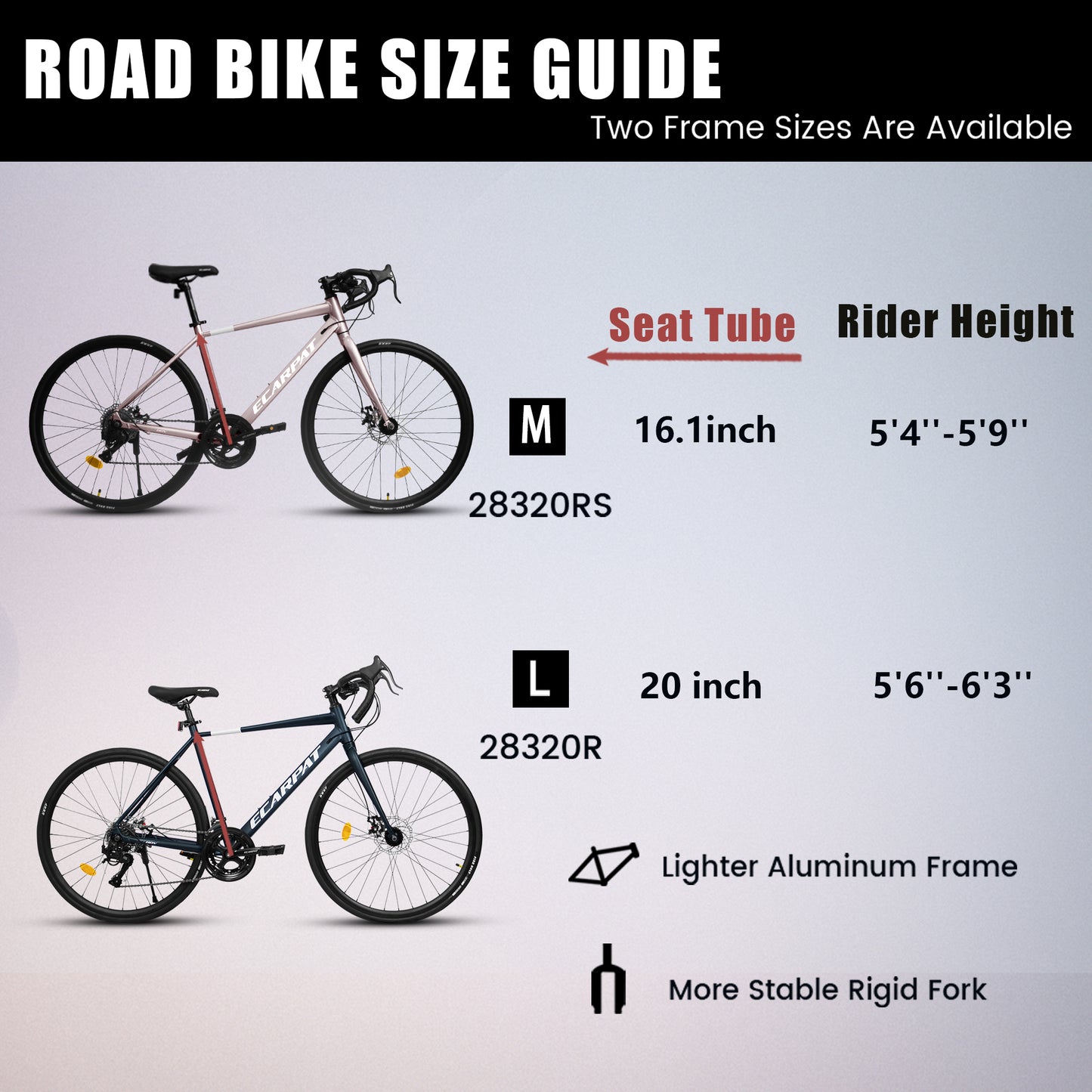 700C Road Bike, Light Weight Aluminum Frame, 16-Speed Outdoor Bike Disc Brakes, Racing Bike for Men and Women, Ideal for High-Intensity Riding