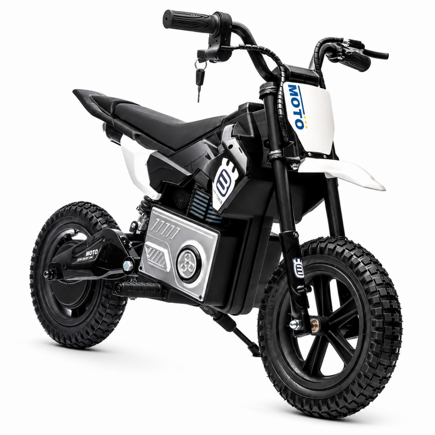 24V Kids Electric Dirt Bike, 200W Ride On Motorcycle, SHINPT Electric Motorcycle for Kids Ages 5-12, Mini Bike with LED Lights & Bluetooth Music, Ride on Toy Gift for Boys and Girls